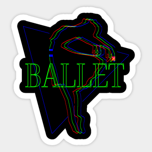 Ballet Dancer Hologram Sticker